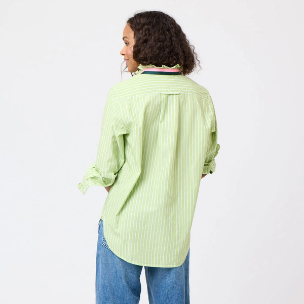 Kerri Rosenthal Mia Stripe Ruffle Shirt