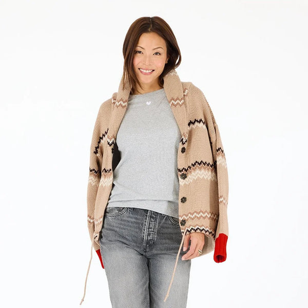 Kerri Rosenthal Shawl Collar Ker-Isle Cardigan