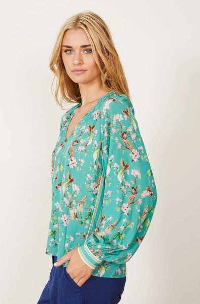 Caballero Miki Birds in Paradise Top