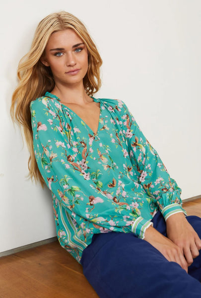 Caballero Miki Birds in Paradise Top