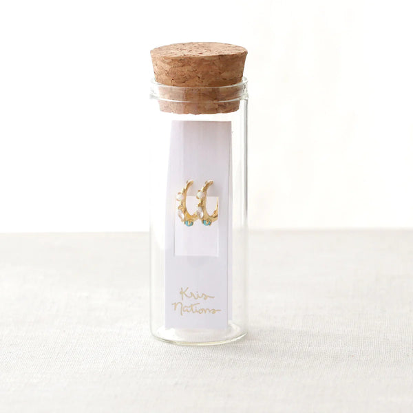 Kris Nations Seaside Huggie Earrings
