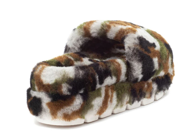 J Slides Bryce Camo Shearling