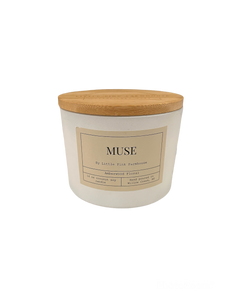 Little Pink Farmhouse Muse 3-Wick Candle
