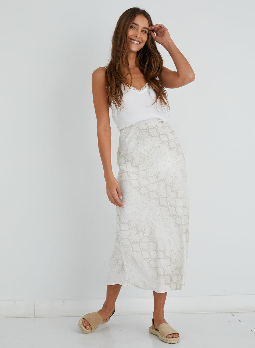 Bella Dahl Bias Midi Skirt Muse