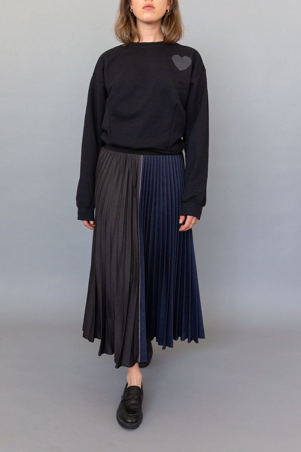 Loyd Ford Two Tone Denim Skirt