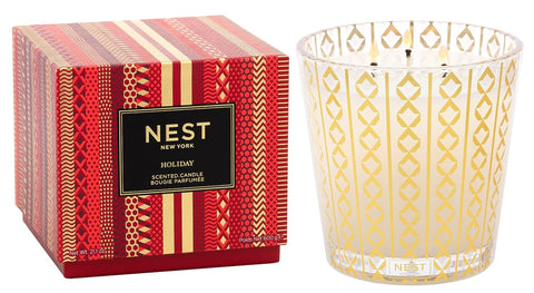 Nest 3-Wick Candle-Holiday