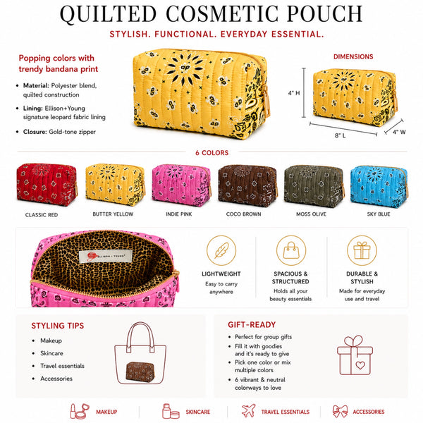 Ellison + Young Bandana Cosmetic Case