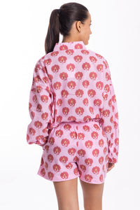 Bindu Robi Shorts-Deep Pink