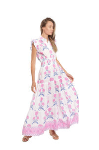 Bindu Paulina Dress-Cotton Candy