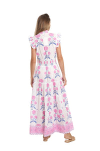 Bindu Paulina Dress-Cotton Candy
