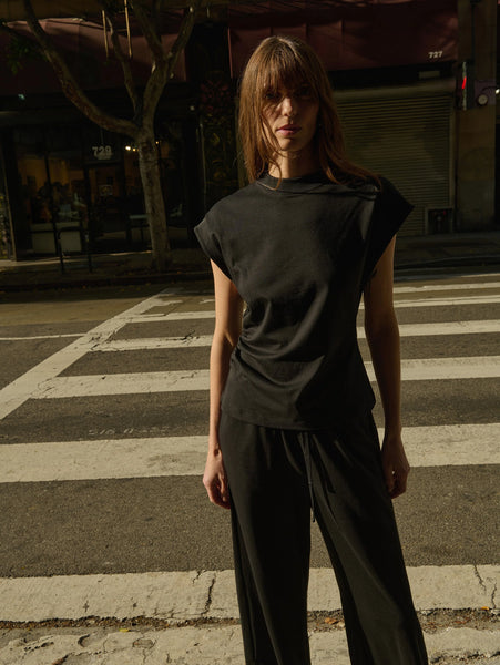 Nation Ltd. Andrea Side Shirred Top