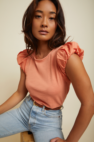 Nation Ltd. Audra Bubble Sleeve Tee