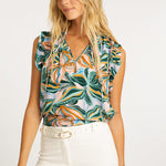 Caballero Laraine Sea Leaves Top