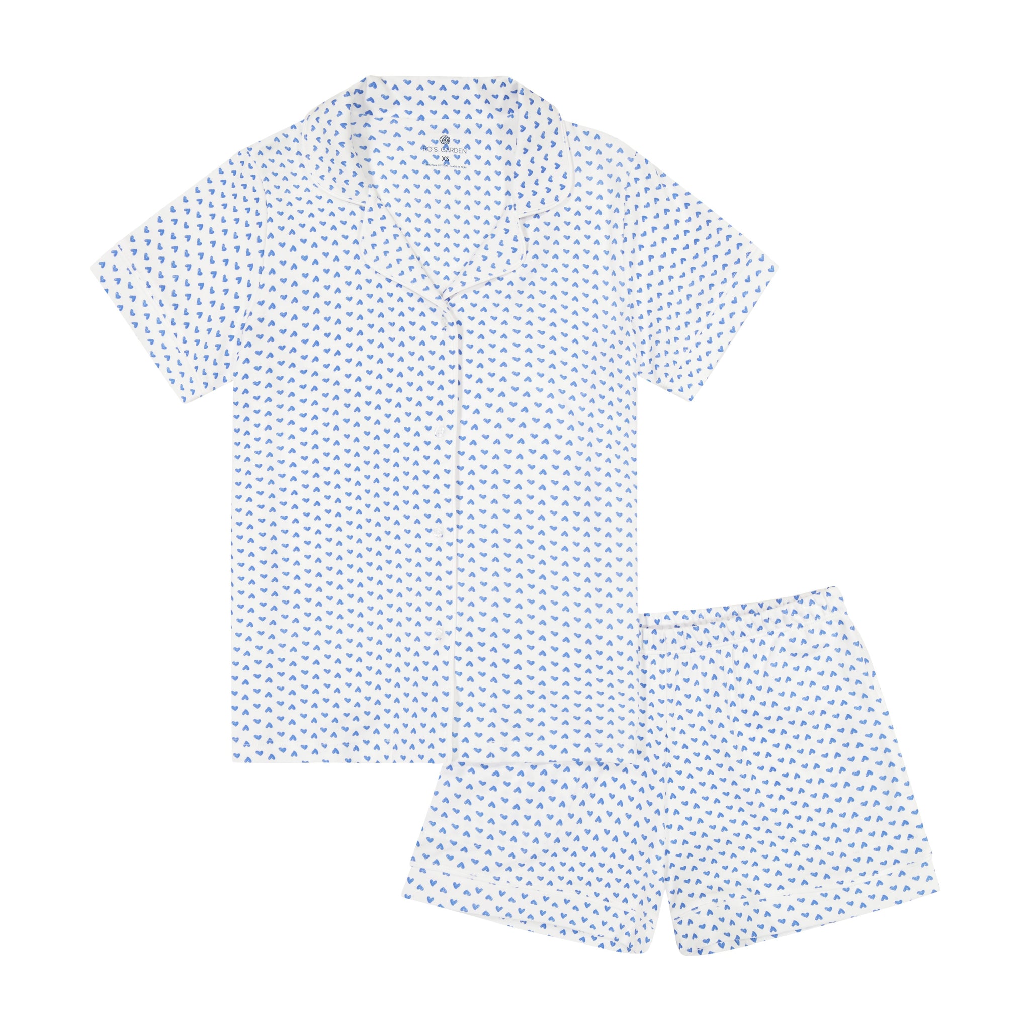Ro's Garden Cora Short Sleeve Pajama Set-Amour Blue