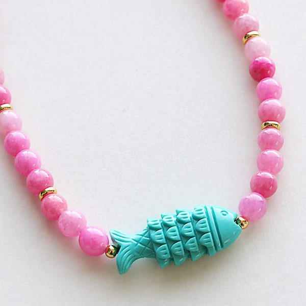 The Silver Wren Essie Beaded Fish Necklace