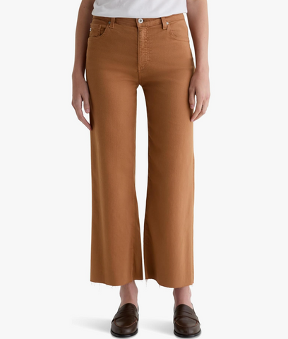 AG Denim Saige Wide Leg Crop - Ginger