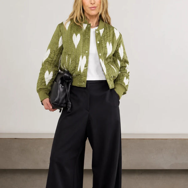 Kerri Rosenthal Ikat Heart Bomber