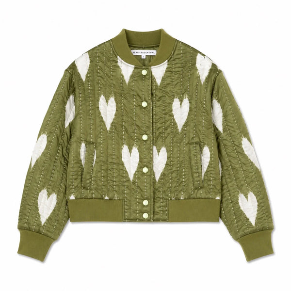 Kerri Rosenthal Ikat Heart Bomber