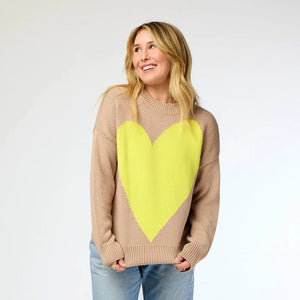 Kerri Rosenthal Benton Imperfect Heart Sweater