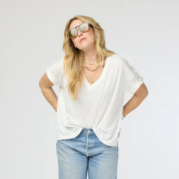 Kerri Rosenthal Boxer V Neck Tee