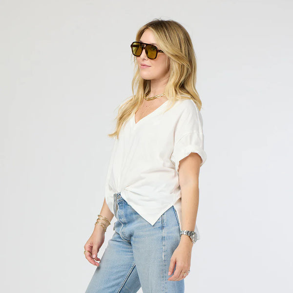 Kerri Rosenthal Boxer V Neck Tee