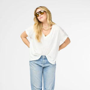 Kerri Rosenthal Boxer V Neck Tee