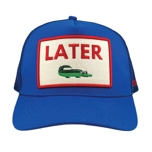 Soulbyrd 'Later Gator' Trucker Hat-Royal Blue