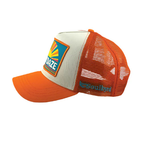 Soulbyrd 'Lazy Daze' Trucker Hat-Orange