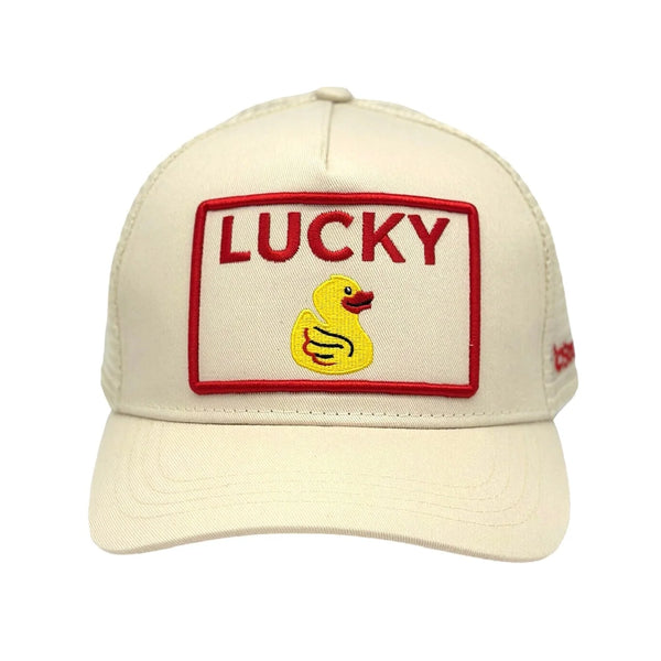Soulbyrd 'Lucky Duck' Trucker Hat - Cream