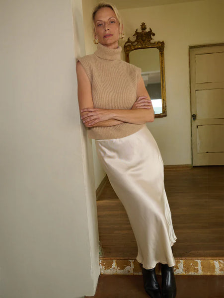 Nation Ltd. Mabel Bias Skirt-Moonbeam