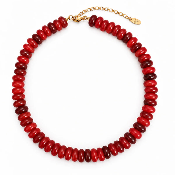 Ellison + Young Modern Resin Beaded Statement Necklace