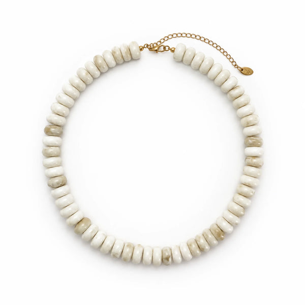 Ellison + Young Modern Resin Beaded Statement Necklace