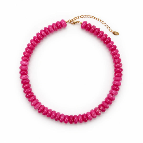 Ellison + Young Modern Resin Beaded Statement Necklace