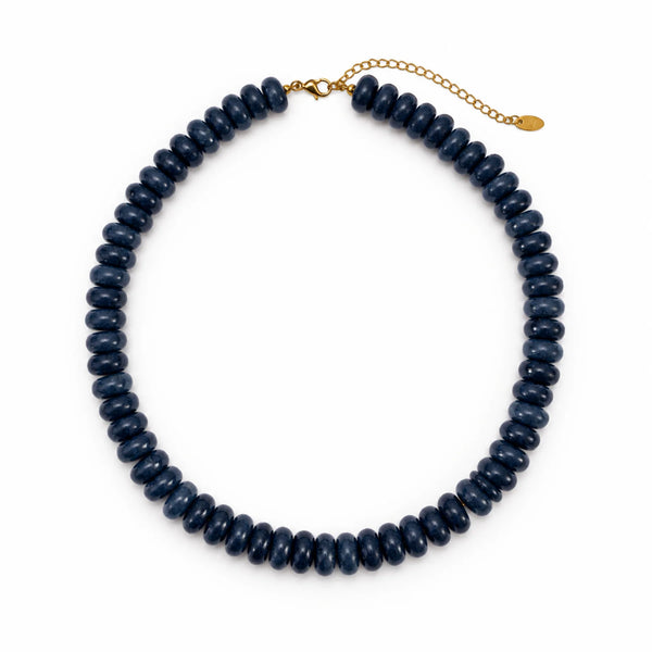 Ellison + Young Modern Resin Beaded Statement Necklace