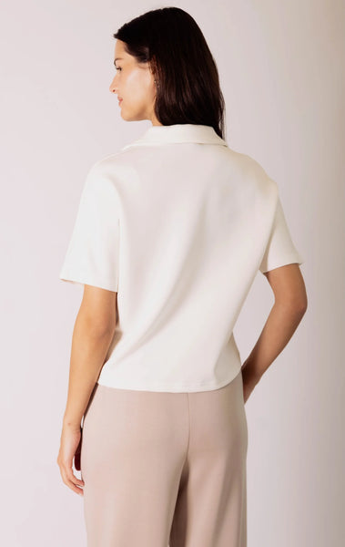 P. Cill Millie Short Sleeve Zip Top