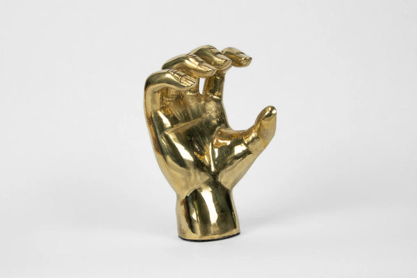 PRIZE Bear Claw Hand Sign Sculpture in Brass