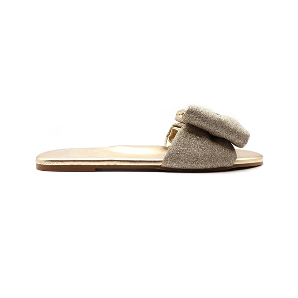 Solei Sea Rafie Bow Slide Sandal