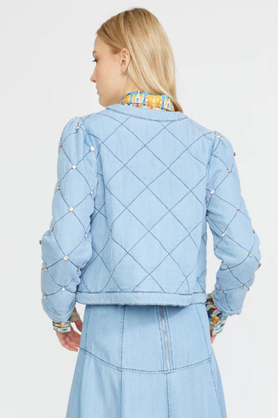 Stellah Quilted Denim Jacket