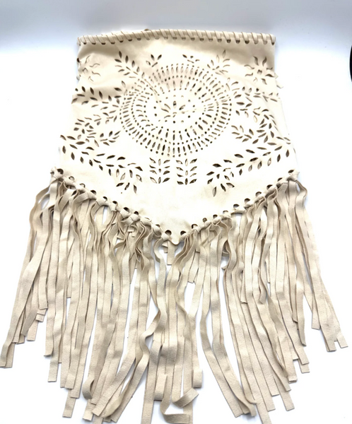 Furlux Faux Suede Fringe Scarf