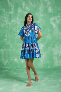 Ro's Garden Vibeka Short Dress- Blue Bazaar