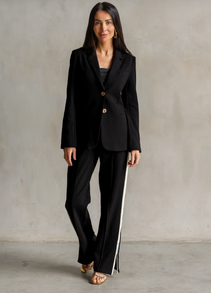 Care Tucker Jordan Interlock Track Pant-Black