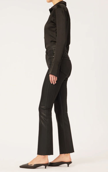 DL1961 Bridget High Rise Ankle Bootcut Jeans in Black Coated