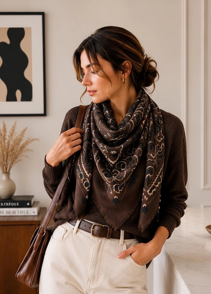 Linet Grand Carre Laine Bandana Scarf
