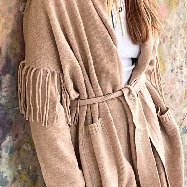 Kerri Rosenthal Cali Fringe Cardigan