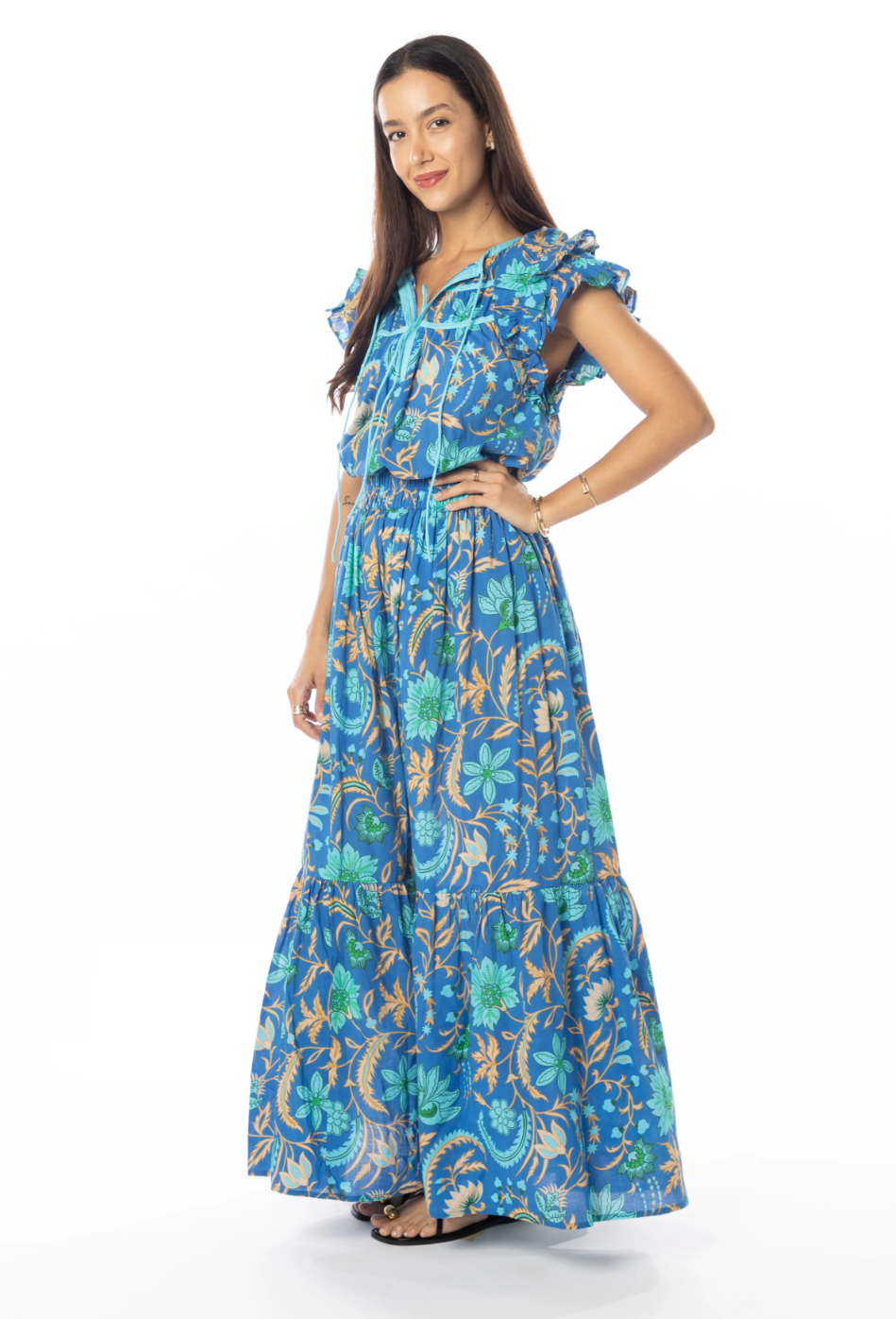 Bindu Willow Skirt-Royal Blue