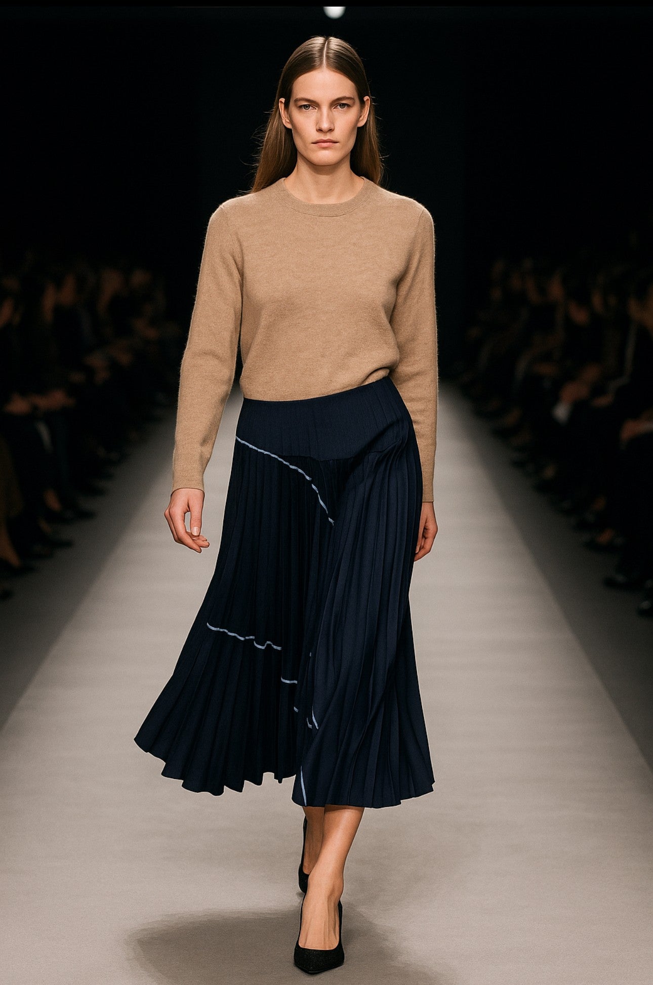 Loyd Ford Denim Patchwork Skirt