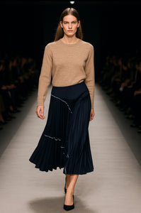 Loyd Ford Denim Patchwork Skirt