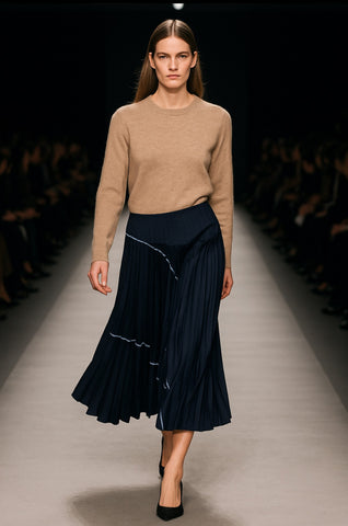 Loyd Ford Denim Patchwork Skirt