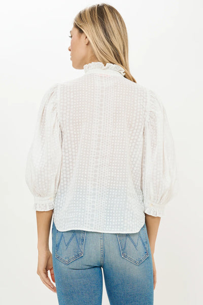 Oliphant Ruffle Front Blouse