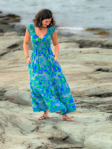 la plage maxi dress La Plage Dress In Paraiso Pink And Paraiso White 6